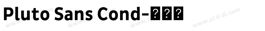 Pluto Sans Cond字体转换